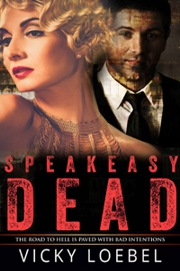 Speakeasy Dead cover shows a lovely young flapper with a zombie bartender behind her